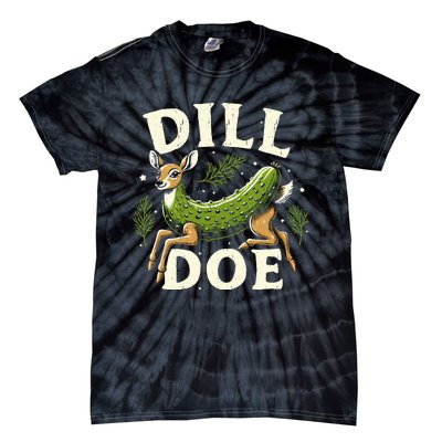 Dill Doe Funny Deer Pickle Tie-Dye T-Shirt