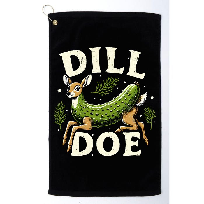 Dill Doe Funny Deer Pickle Golf Towel