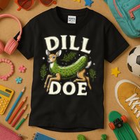 Dill Doe Funny Deer Pickle Kids T-Shirt