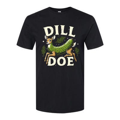 Dill Doe Funny Deer Pickle Softstyle CVC T-Shirt