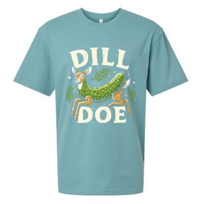 Dill Doe Funny Deer Pickle Sueded Cloud Jersey T-Shirt