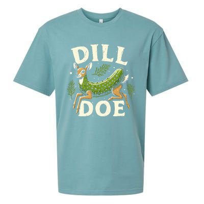 Dill Doe Funny Deer Pickle Sueded Cloud Jersey T-Shirt