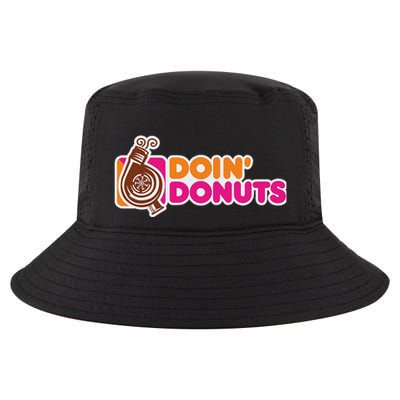 Doin Donuts Funny Car Racing Enthusiast Automotive Cool Comfort Performance Bucket Hat