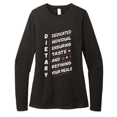 Dietary Definition Food Service Dietary Week Appreciation Womens CVC Long Sleeve Shirt