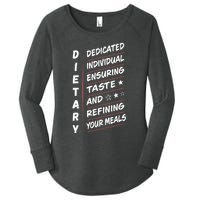 Dietary Definition Food Service Dietary Week Appreciation Women's Perfect Tri Tunic Long Sleeve Shirt