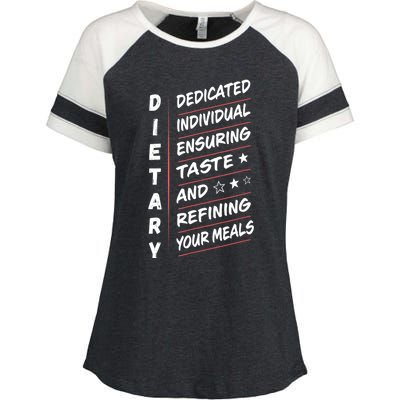 Dietary Definition Food Service Dietary Week Appreciation Enza Ladies Jersey Colorblock Tee