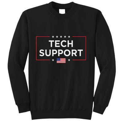 D.O.G.E Doge Funny Tech Support Us American Flag Sweatshirt