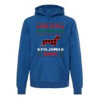 Dachshund Dog Funny Gift This Is My Doxie Pajama Ugly Christmas Gift Premium Hoodie