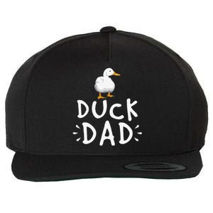 Duck Dad Funny Duck Enthusiast Duckling Lover Farmer Father Wool Snapback Cap