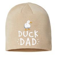 Duck Dad Funny Duck Enthusiast Duckling Lover Farmer Father Sustainable Beanie