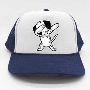 Dalmatian Dabbing Funny Dalmation Dab Dog Dance Trucker Hat