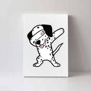 Dalmatian Dabbing Funny Dalmation Dab Dog Dance Canvas