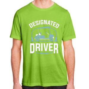 Designated Driver Funny Golf Cart Golfers Gift Adult ChromaSoft Performance T-Shirt