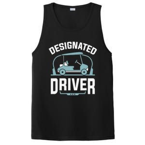 Designated Driver Funny Golf Cart Golfers Gift PosiCharge Competitor Tank