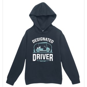 Designated Driver Funny Golf Cart Golfers Gift Urban Pullover Hoodie