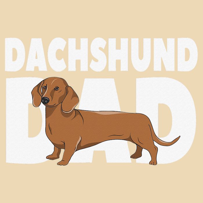 Dachshund Dad Father's Day Drawstring Bag