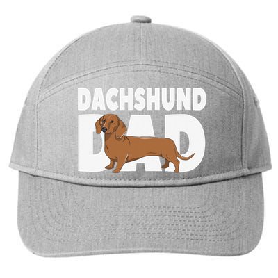 Dachshund Dad Father's Day 7-Panel Snapback Hat