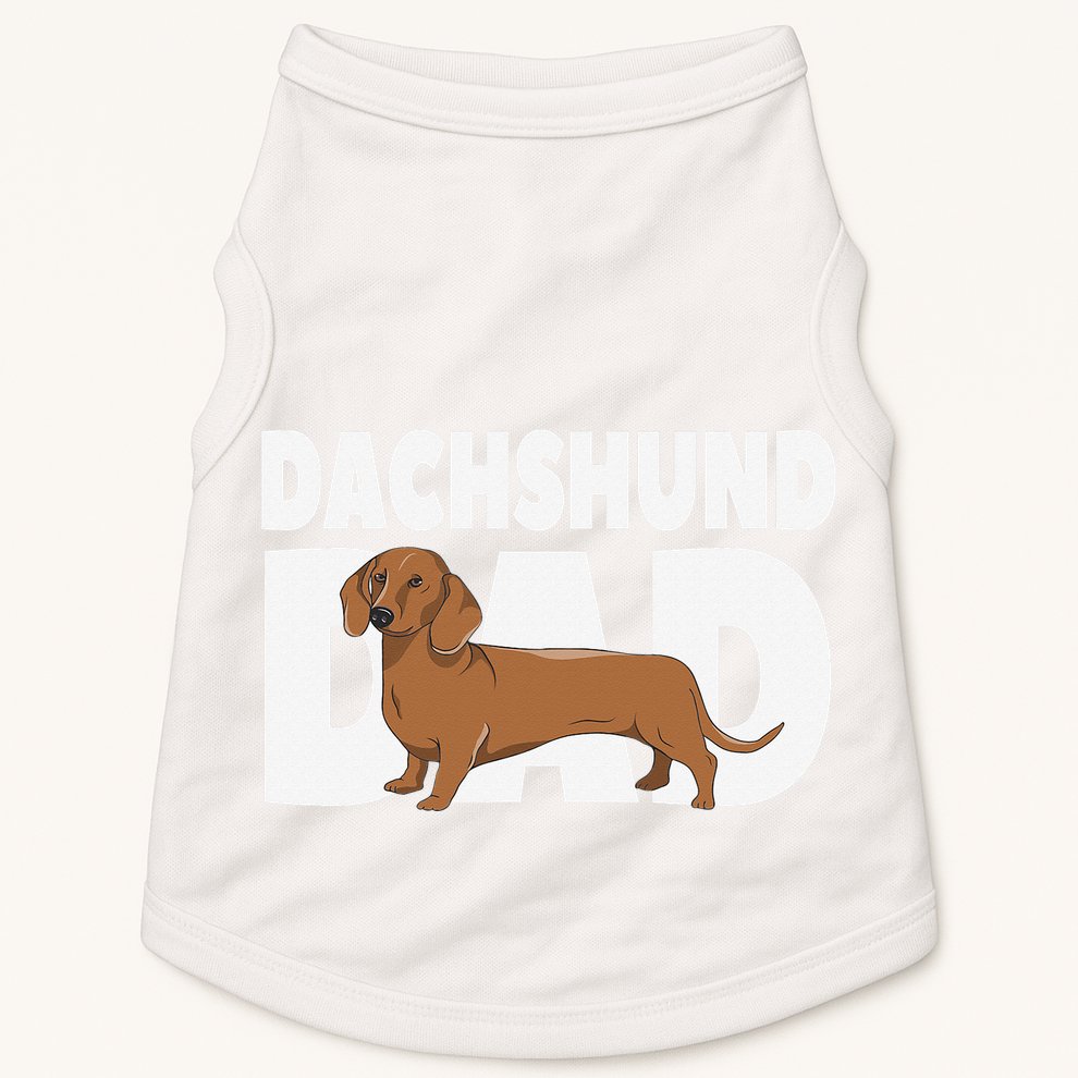 Dachshund Dad Father's Day Doggie Tank