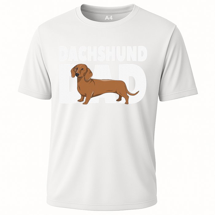 Dachshund Dad Father's Day Cooling Performance Crew T-Shirt