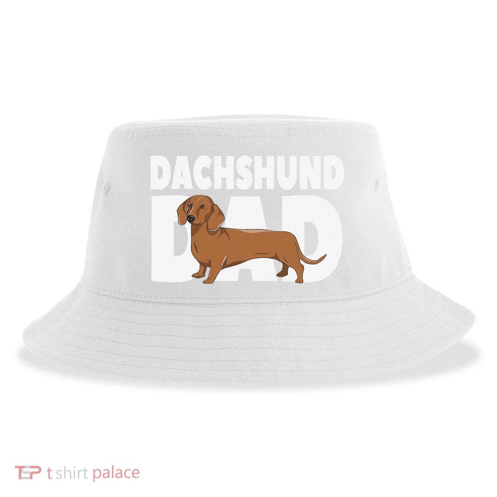 Dachshund Dad Father's Day Sustainable Bucket Hat
