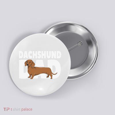 Dachshund Dad Father's Day Button
