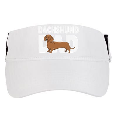 Dachshund Dad Father's Day Adult Drive Performance Visor