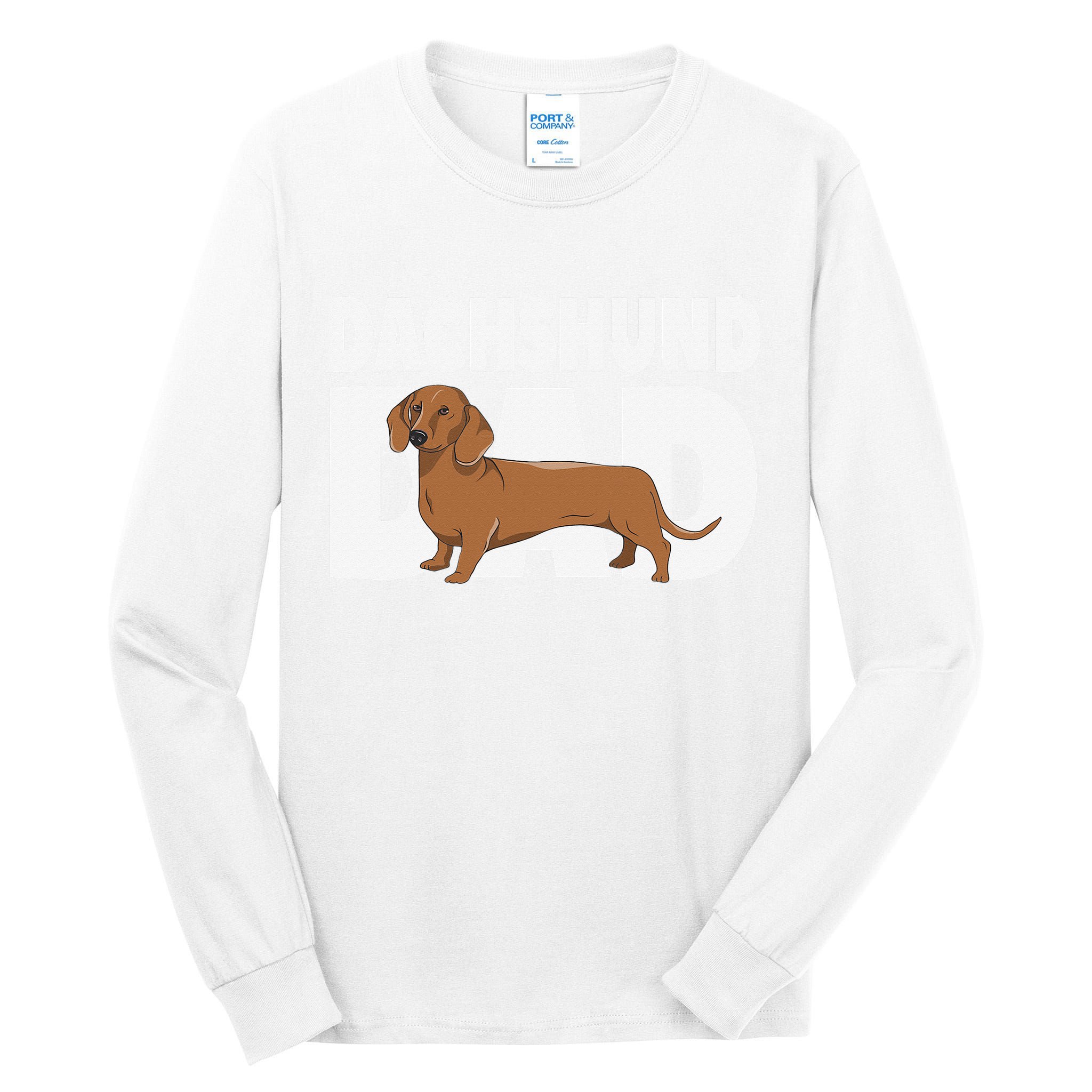 Dachshund Dad Father's Day Tall Long Sleeve T-Shirt