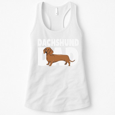 Dachshund Dad Father's Day Womens Tank Top