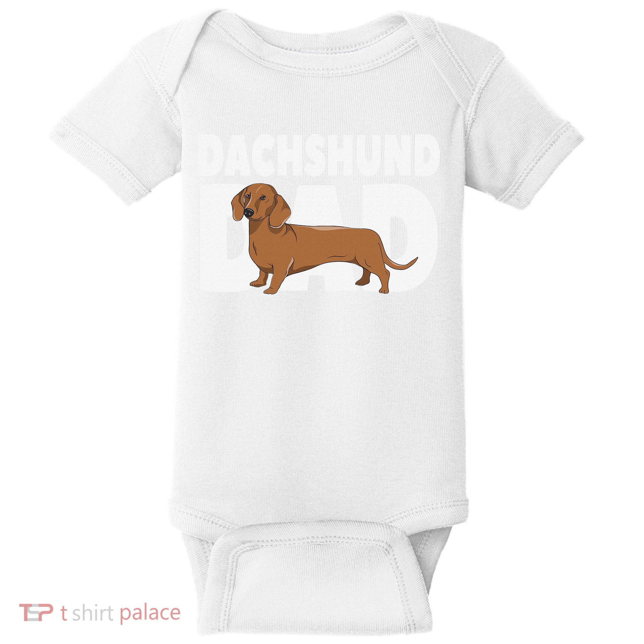 Dachshund Dad Father's Day Baby Bodysuit