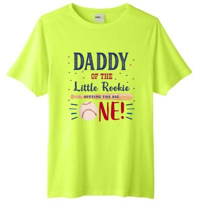 Daddy Dad First Birthday Little Rookie Baseball The Big One Tall Fusion ChromaSoft Performance T-Shirt