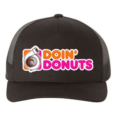 Doin' Donuts Funny Racing and Drift Car Enthusiast Yupoong Adult 5-Panel Trucker Hat