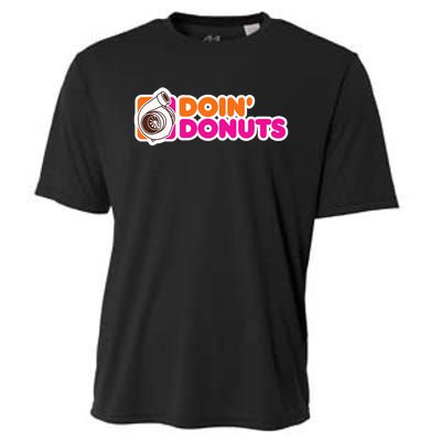 Doin' Donuts Funny Racing and Drift Car Enthusiast Cooling Performance Crew T-Shirt