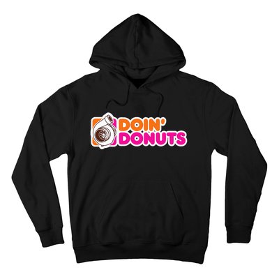 Doin' Donuts Funny Racing and Drift Car Enthusiast Hoodie