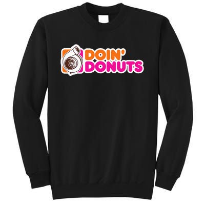 Doin' Donuts Funny Racing and Drift Car Enthusiast Sweatshirt