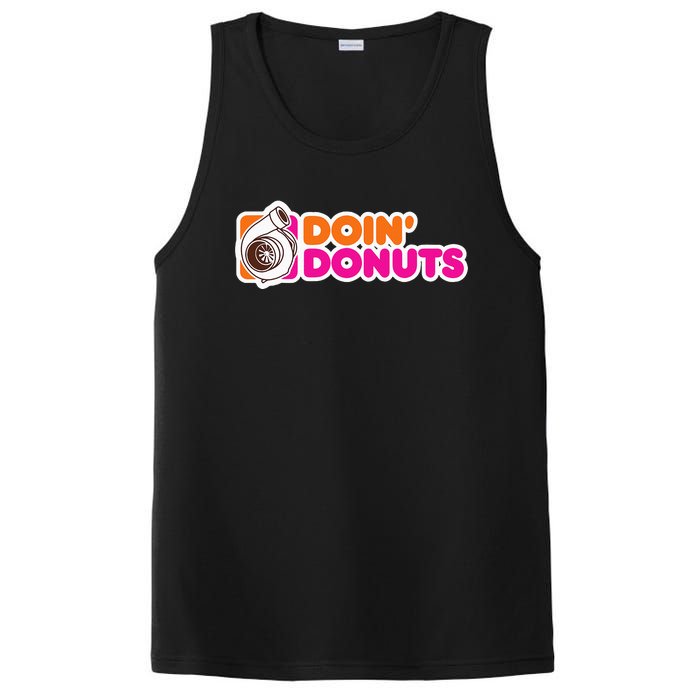 Doin' Donuts Funny Racing and Drift Car Enthusiast PosiCharge Competitor Tank