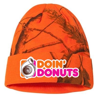 Doin' Donuts Funny Racing and Drift Car Enthusiast Kati Licensed 12" Camo Beanie