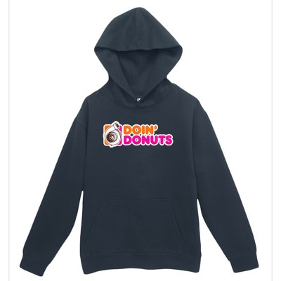 Doin' Donuts Funny Racing and Drift Car Enthusiast Urban Pullover Hoodie