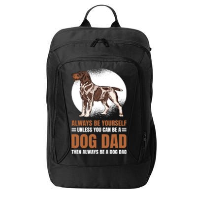 Dog Dad For Fathersday Ll Father Gift City Backpack