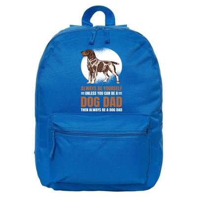 Dog Dad For Fathersday Ll Father Gift 16 in Basic Backpack