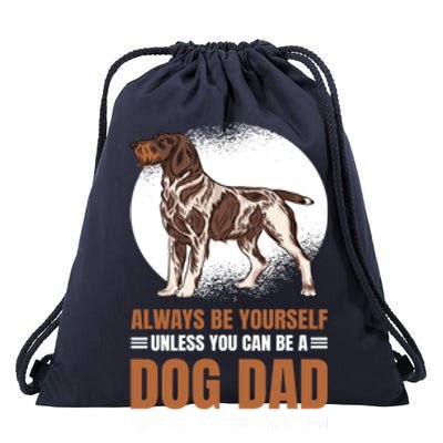 Dog Dad For Fathersday Ll Father Gift Drawstring Bag