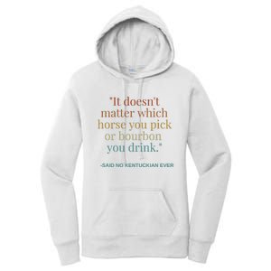 Derby Day Funny Bourbon Lovers Horse Racing Women's Pullover Hoodie