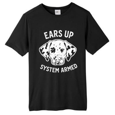 Dalmatian Dog Funny Cute Ears Up Puppy Lover Gift Tall Fusion ChromaSoft Performance T-Shirt