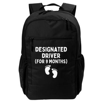 Designated Driver for 9 Months Funny Maternity Pregnancy Daily Commute Backpack