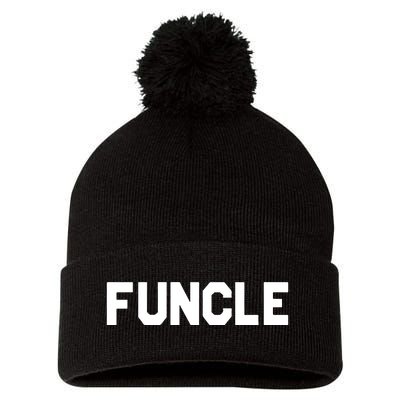 Dude Dad Funcle Pom Pom 12in Knit Beanie