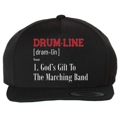 Drumline Definition For Percussion Players Wool Snapback Cap