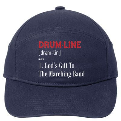 Drumline Definition For Percussion Players 7-Panel Snapback Hat