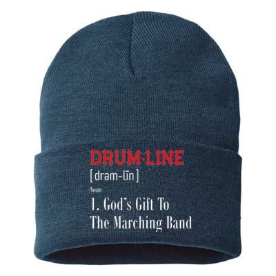 Drumline Definition For Percussion Players Sustainable Knit Beanie