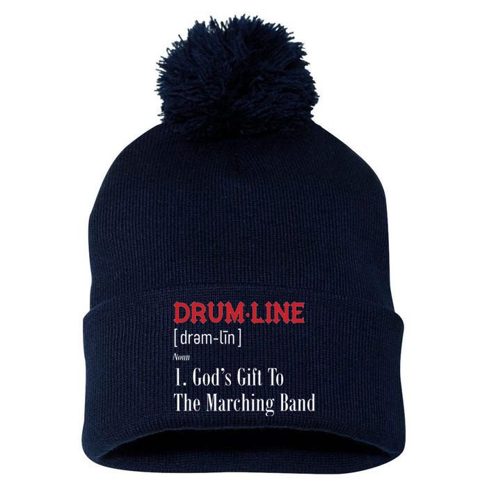 Drumline Definition For Percussion Players Pom Pom 12in Knit Beanie