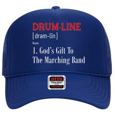 Drumline Definition For Percussion Players High Crown Mesh Back Trucker Hat