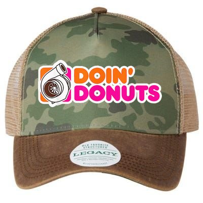 Doin' Donuts Funny Racing & Drift Car Enthusiast Legacy Tie Dye Trucker Hat